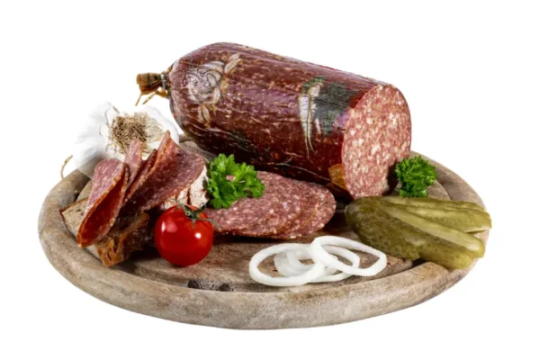 Salami z rokitnika przygotowane przez mistrza rzeźnictwa Rögele